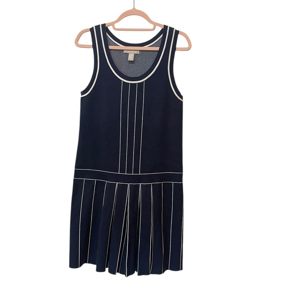 Banana Republic Dresses & Skirts - Banana Republic tennis dress sweater dress mini tank top pleated navy medium